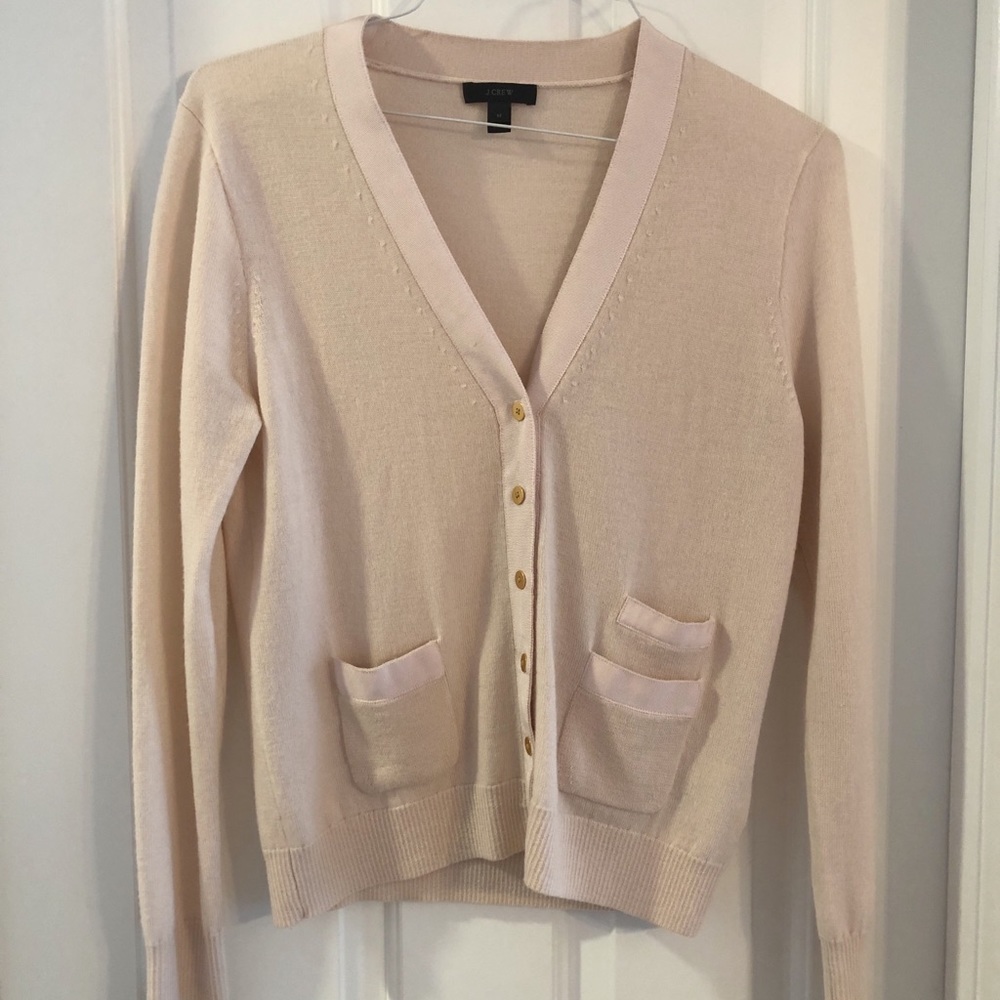 Light/ baby pink J.crew cardigan